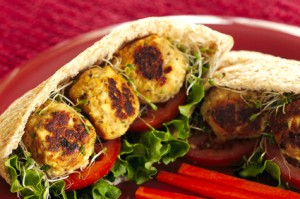 Middle Eastern Lentil Falafel with Greek Yogurt and Dill Sauce