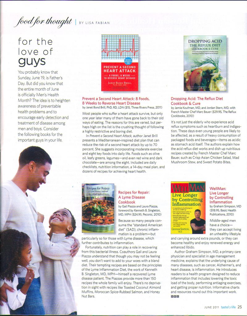 New Book Review in Taste For Life Magazine!