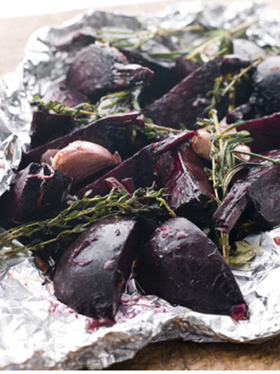 Mediterranean Food: Roasted Beets with Lemon Vinaigrette