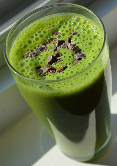 Zero Cholesterol Recipe of Minty Fresh Shamrock Smoothie