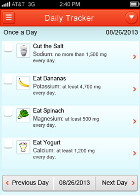 Track your eating habits with food charts and daily checklists.